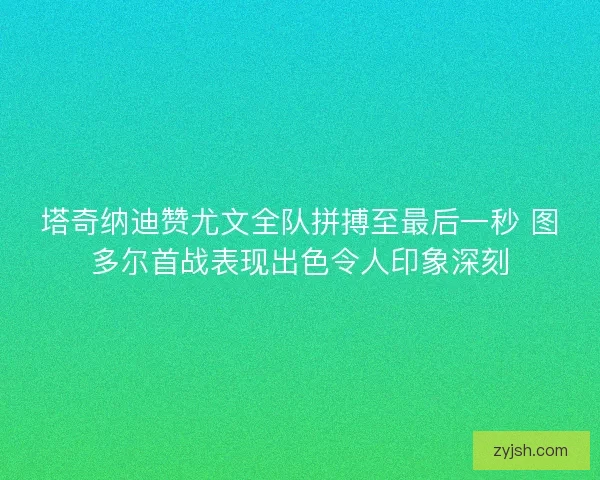 塔奇纳迪赞尤文全队拼搏至最后一秒 图多尔首战表现出色令人印象深刻